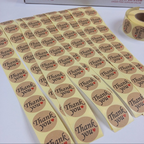 Thank you stickers packaging 100 - Picture 6 of 8